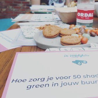 gezellige inspiratiesessie met themakaarten inspirerende workshop duurzaamheid